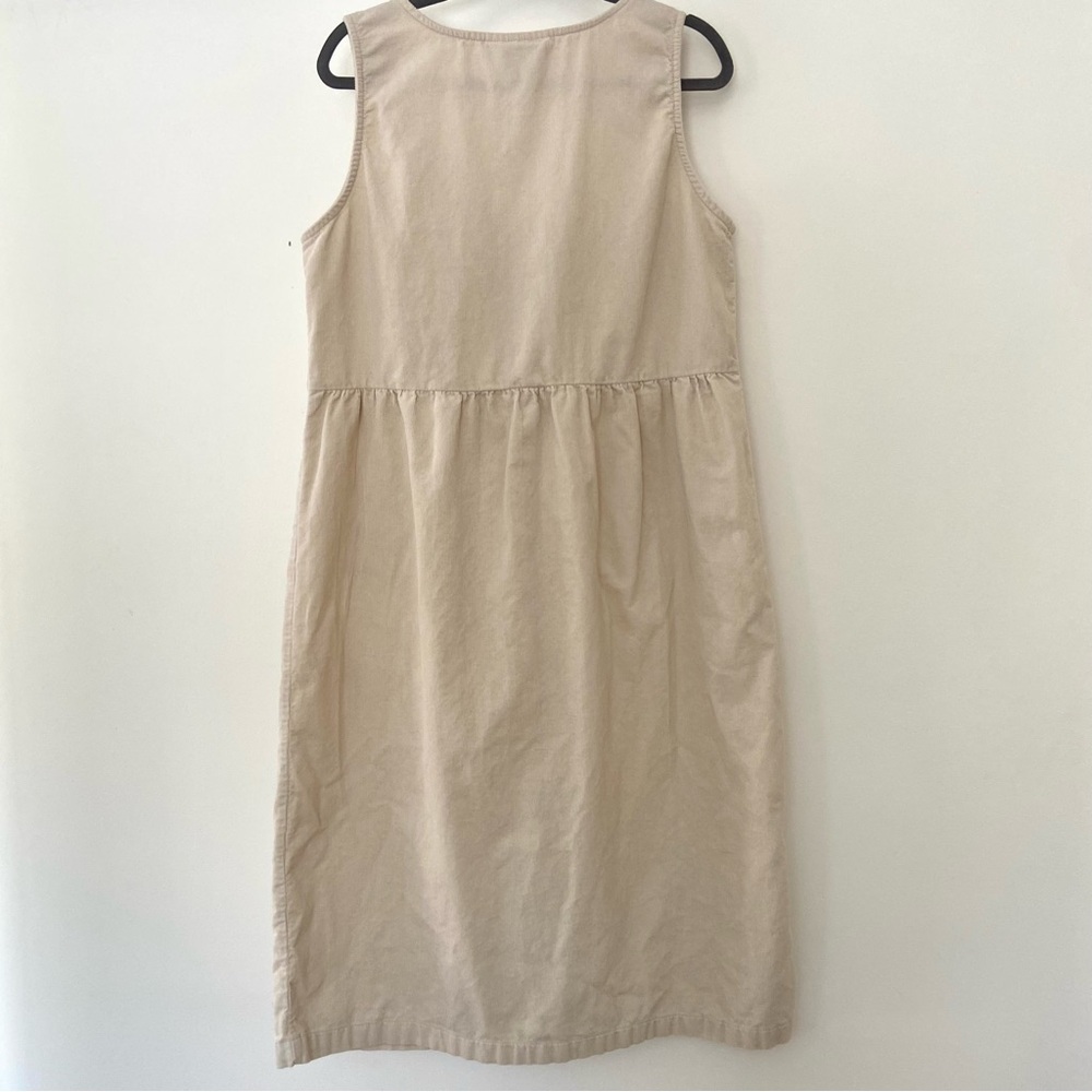 Vtg Two Twenty Jumper Overall Dress Size M Corduroy Cottagecore Prairie Country - Picture 6 of 11